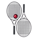 Tennis-Set Pro Black Star